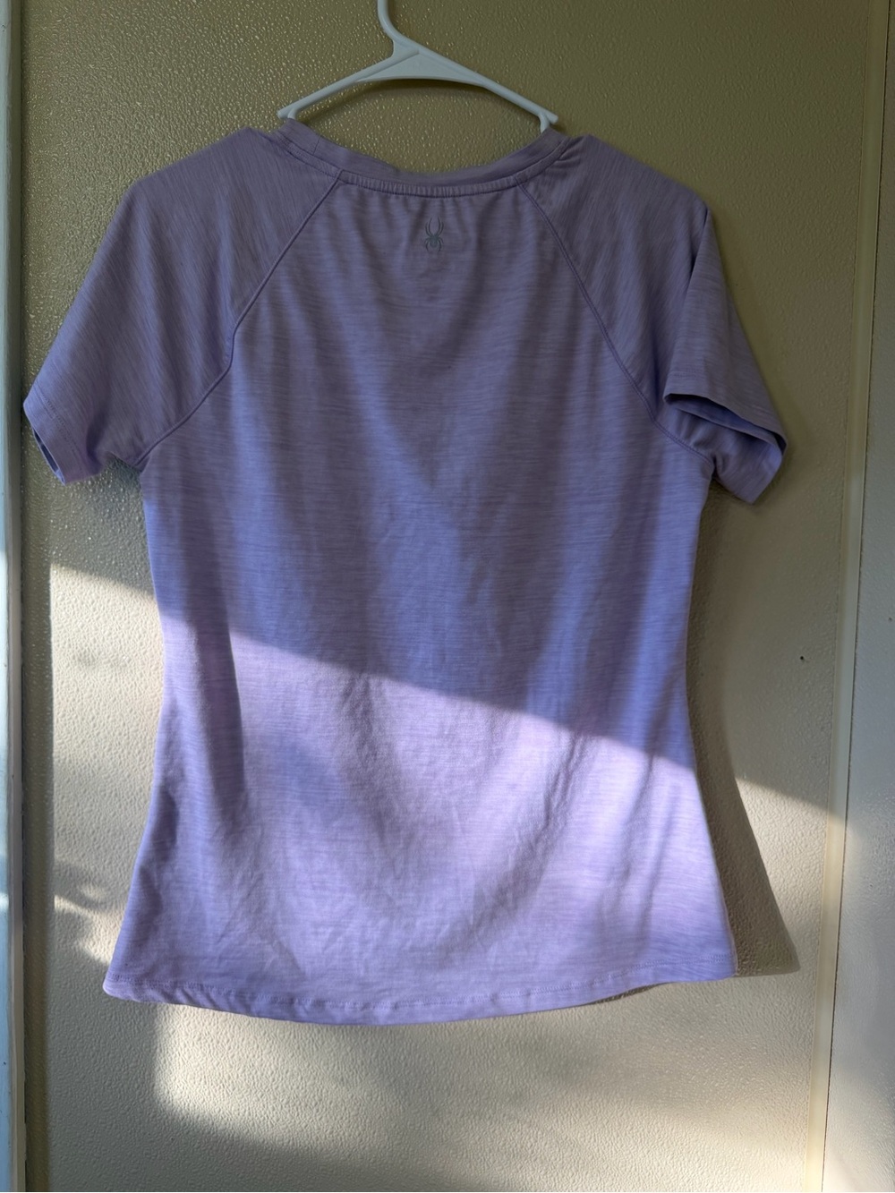 Spyder Women’s Light Lavender Short Sleeve Athletic Tee - Picture 2 of 4